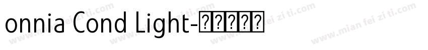 onnia Cond Light字体转换